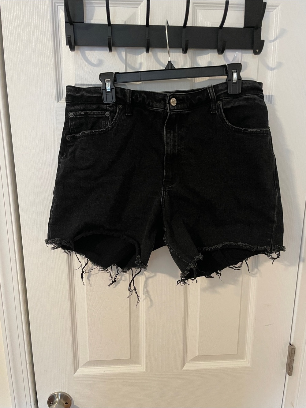 Abercrombie & Fitch Mom High Rise Curve Love Denim Shorts